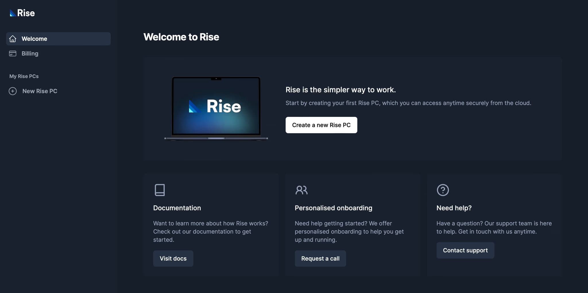 rise.swiss Plattform